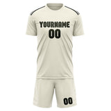Custom Cream Olive Soccer Jersey