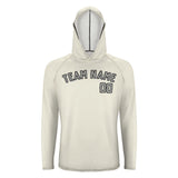 Custom Cream Gray UV-Hoodie
