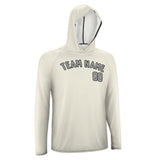 Custom Cream Gray UV-Hoodie