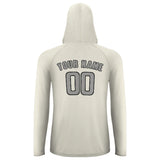 Custom Cream Gray UV-Hoodie