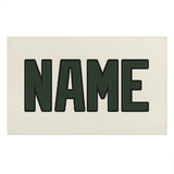 Custom Cream Dark Green Beach Towel