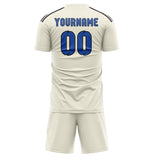 Custom Cream Sky Blue Soccer Jersey