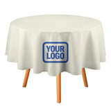 Custom Cream Sky Blue Round Table Cloth