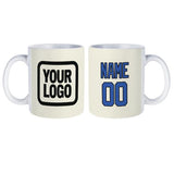 Custom Cream Sky Blue Mug