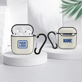Custom Cream Sky Blue AirPods Case