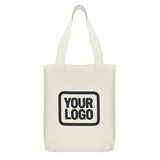 Custom Cream Sky Blue Canvas Tote Bag