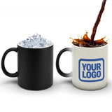 Custom Cream Sky Blue Magic Mug