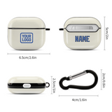 Custom Cream Sky Blue AirPods Case (3rd Generation)
