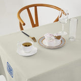 Custom Cream Black Square Table Cloth