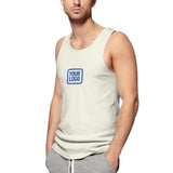 Custom Cream Sky Blue Men's Tank Top
