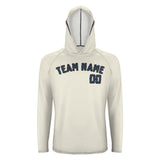 Custom Cream Blue UV-Hoodie