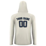Custom Cream Blue UV-Hoodie