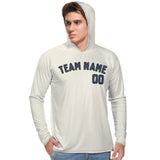 Custom Cream Blue UV-Hoodie