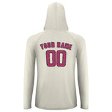 Custom Cream Pink UV-Hoodie