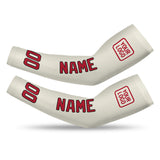 Custom Cream Red Arm Sleeve
