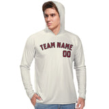 Custom Cream Crimson Red UV-Hoodie