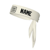 Custom Cream Black Headband