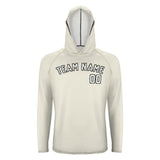 Custom Cream White UV-Hoodie