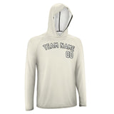 Custom Cream White UV-Hoodie