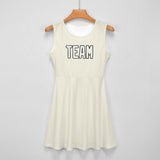 Custom Cream White Cheerleader Dress