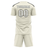 Custom Cream White Soccer Jersey