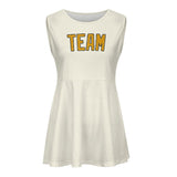 Custom Cream Yellow Cheerleader Dress