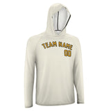 Custom Cream Yellow UV-Hoodie