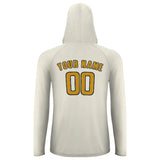 Custom Cream Yellow UV-Hoodie