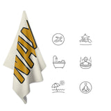 Custom Cream Yellow Beach Towel