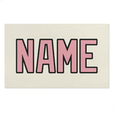 Custom Cream Light Pink Beach Towel