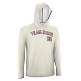 Custom Cream Light Pink UV-Hoodie