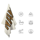 Custom Cream Khaki Beach Towel