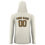 Custom Cream Khaki UV-Hoodie