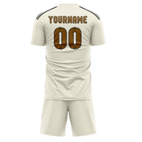 Custom Cream Khaki Soccer Jersey