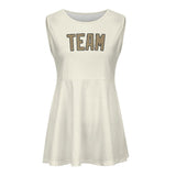 Custom Cream Light Khaki Cheerleader Dress