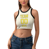 Custom Cream Light Yellow Sleeveless Tank Top