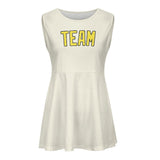 Custom Cream Light Yellow Cheerleader Dress