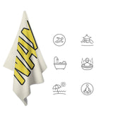 Custom Cream Light Yellow Beach Towel
