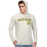 Custom Cream Light Yellow UV-Hoodie