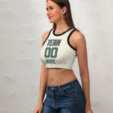 Custom Cream Blue Green Sleeveless Tank Top