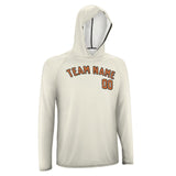 Custom Cream Orange UV-Hoodie