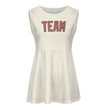 Custom Cream Copper Rose Cheerleader Dress
