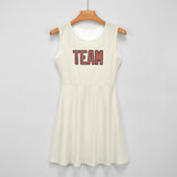 Custom Cream Copper Rose Cheerleader Dress
