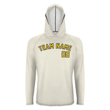 Custom Cream Gold UV-Hoodie