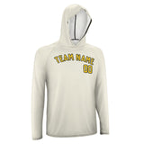 Custom Cream Gold UV-Hoodie