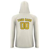 Custom Cream Gold UV-Hoodie