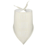 Custom Cream White Pet Scarf