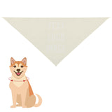 Custom Cream White Pet Scarf