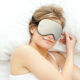 Custom Cream White Sleep Mask