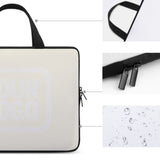 Custom Cream White Laptop Bag